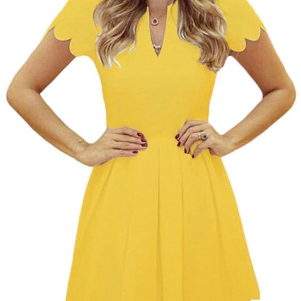 Bright Yellow Women’s Mini Dress Size Small